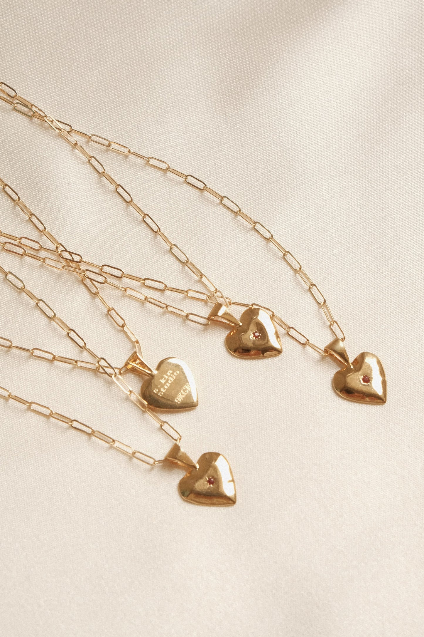 Gilded Heart Pendant Necklace - S-kin Studio Jewelry | Minimal Jewellery That Lasts.