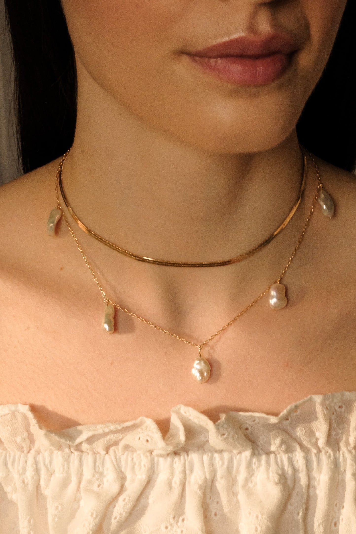 Ana Keshi Pearl Necklace - S-kin Studio Jewelry | Minimal Jewellery That Lasts.