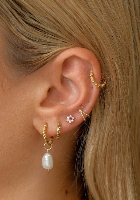 Mix & Match Flat Teardrop Pearl Charm