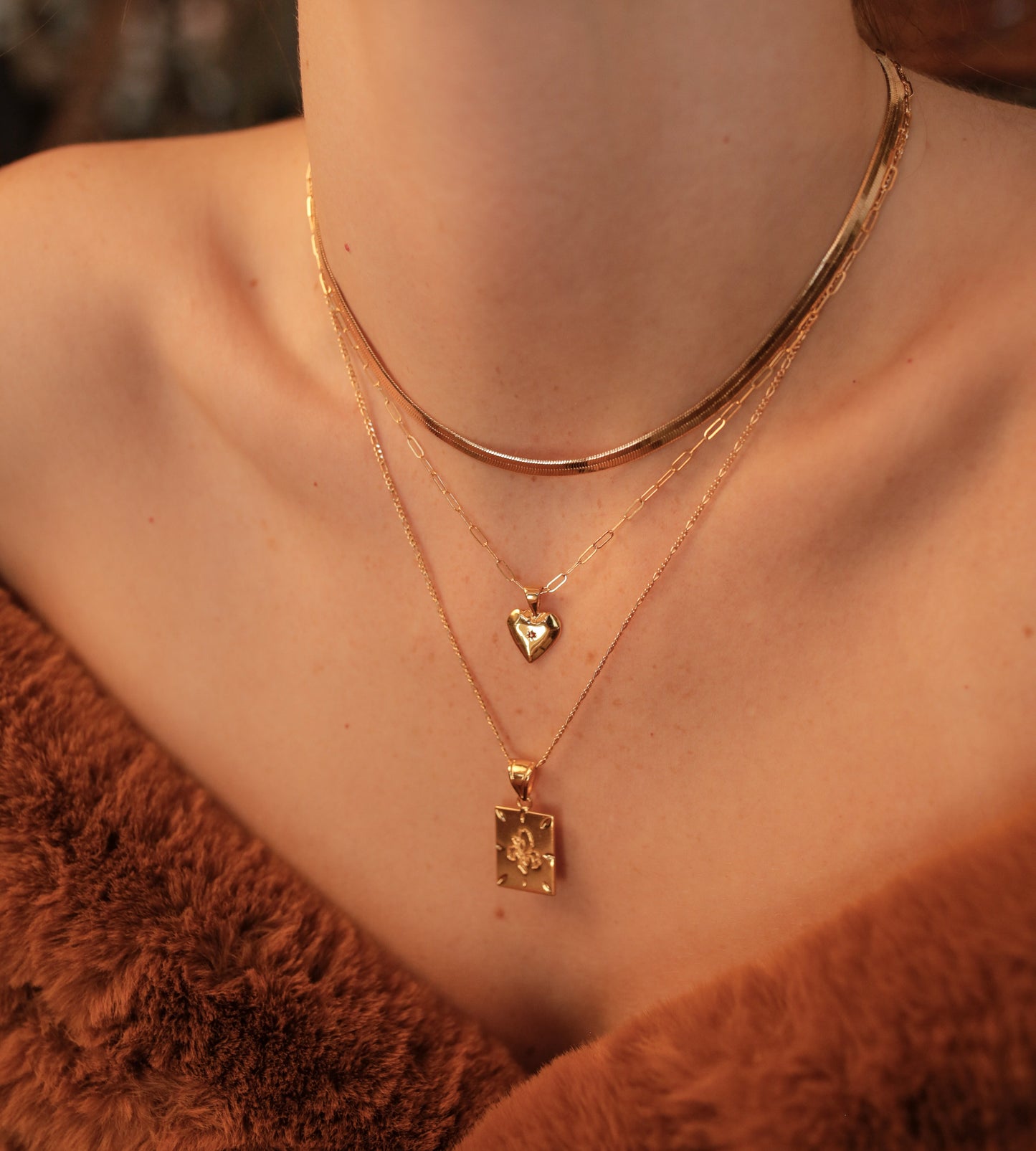 Gilded Heart Pendant Necklace - S-kin Studio Jewelry | Minimal Jewellery That Lasts.