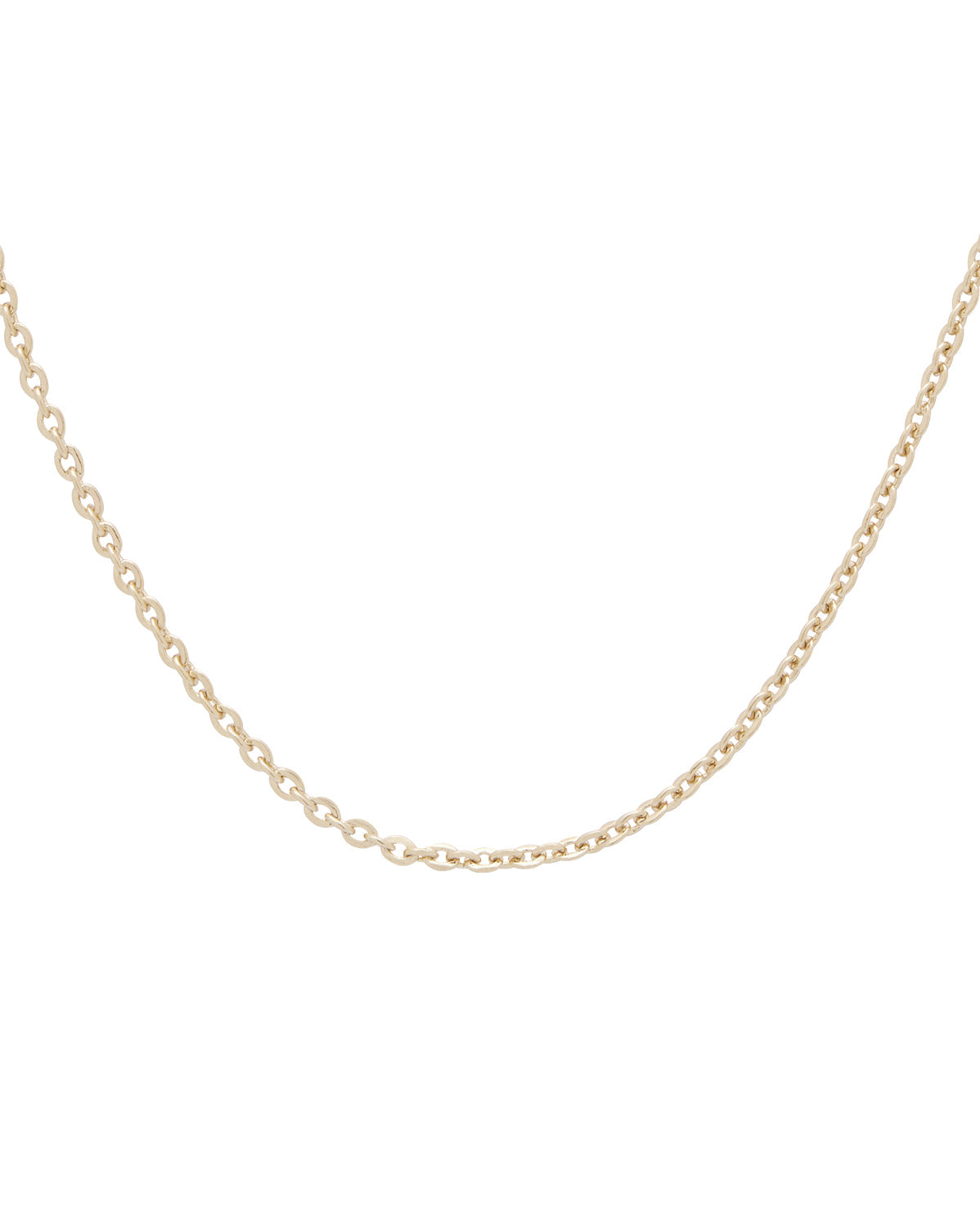 14K Solid Gold Yarra Fine Cable Necklace