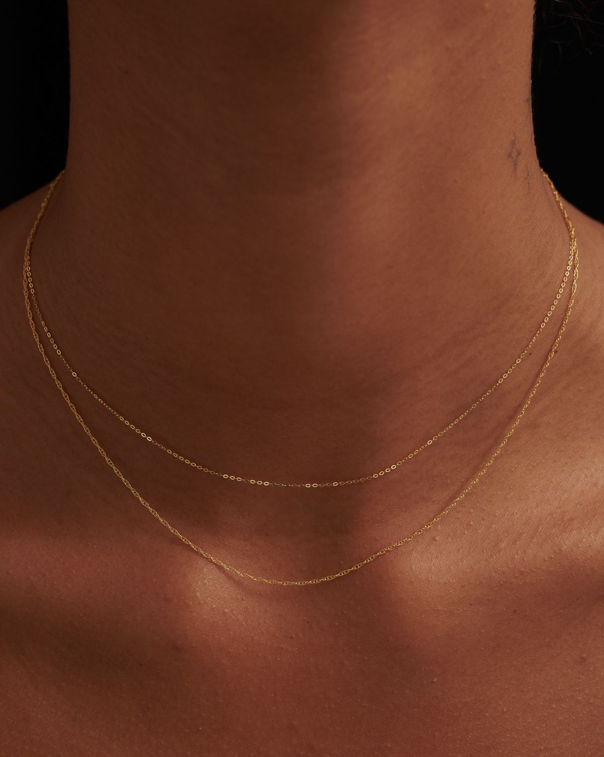 14K Solid Gold Yarra Fine Cable Necklace