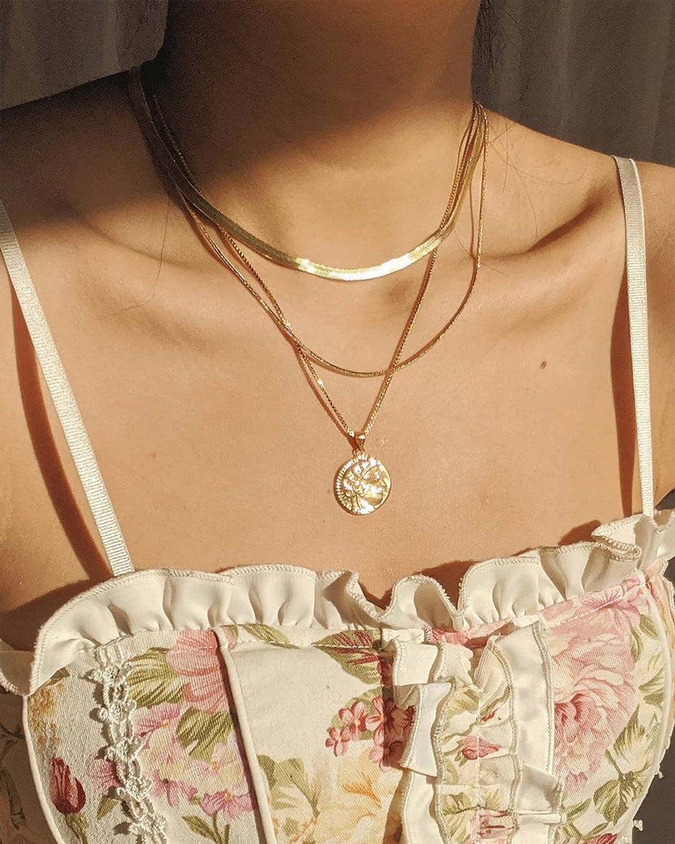 Adelina Flat Choker Necklace - S-kin Studio Jewelry | Minimal Jewellery That Lasts.