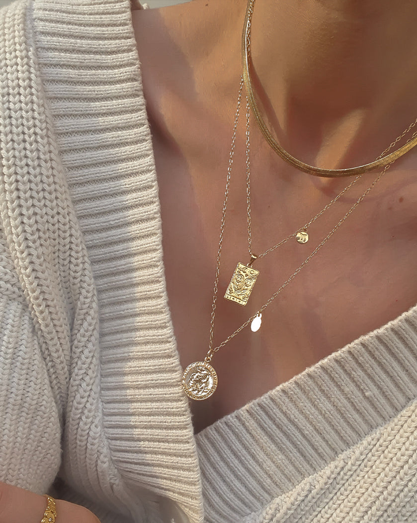 Adelina Flat Choker Necklace - S-kin Studio Jewelry | Minimal Jewellery That Lasts.
