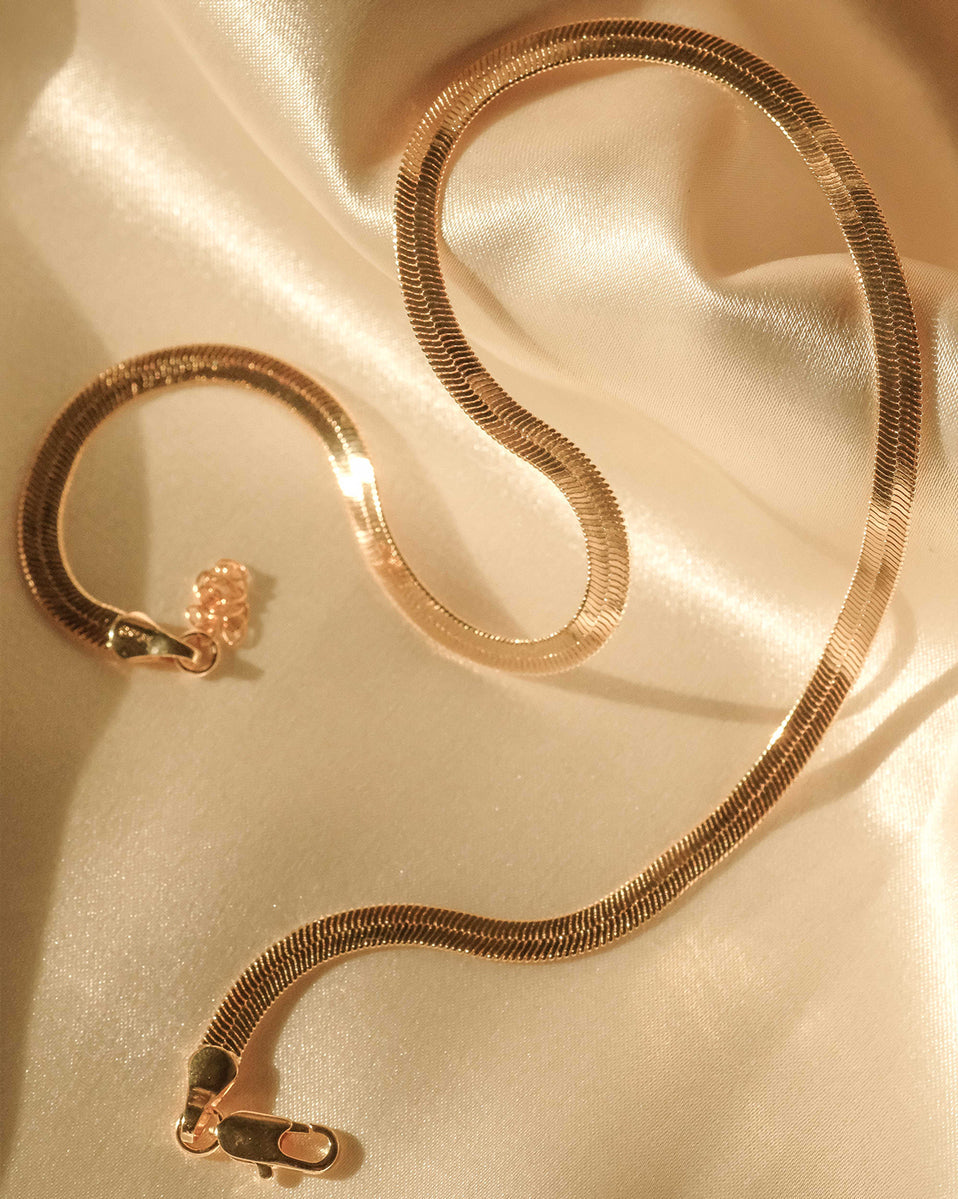 Adelina Flat Choker Necklace - S-kin Studio Jewelry | Minimal Jewellery That Lasts.
