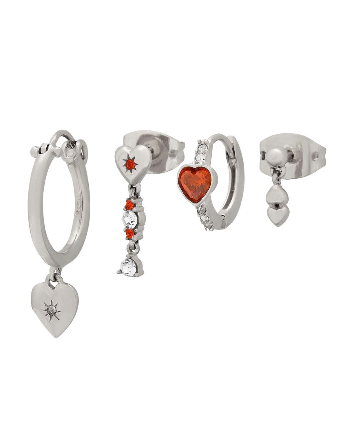 Aiko Hoops Set - Sterling Silver
