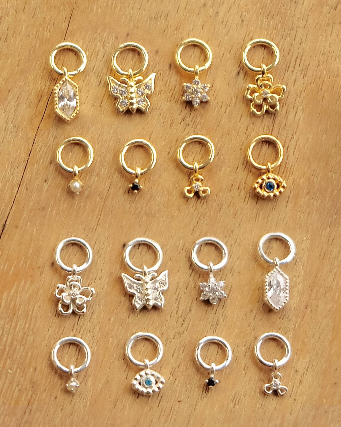 Chihiro Flower Charm - Sterling Silver