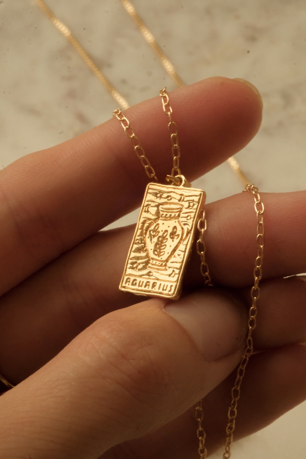 Aquarius Zodiac Pendant