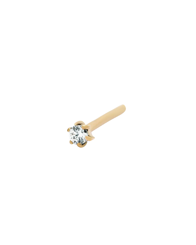 Byeol Solid Gold Diamond Stud | 9K Solid Gold Earrings | S-kin Studio Jewelry | Ethical Jewelry That Lasts