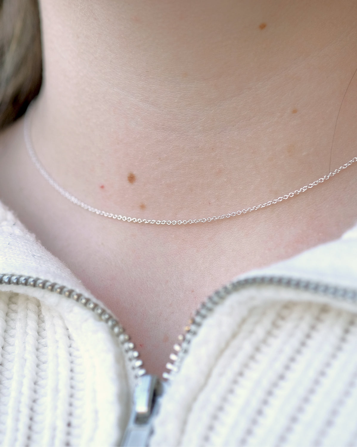 Sterling Silver Cable Chain Necklace - S-kin Studio Jewelry | Minimal Jewellery That Lasts.