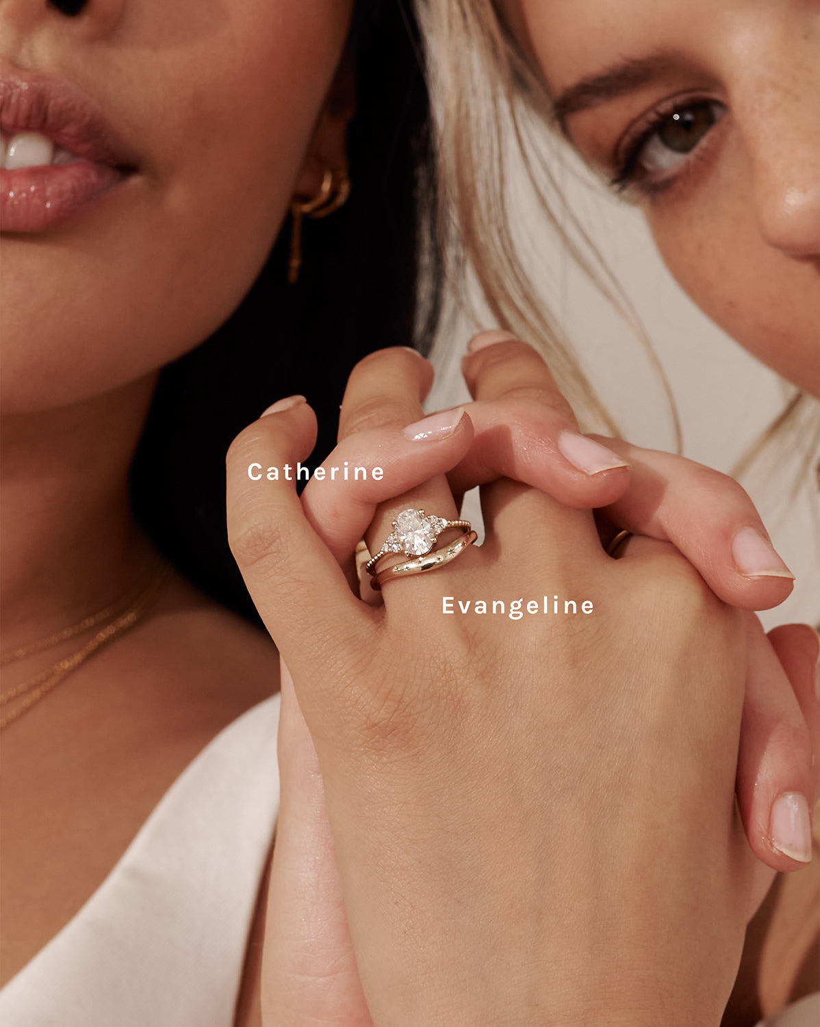 White Gold Catherine Oval Ring