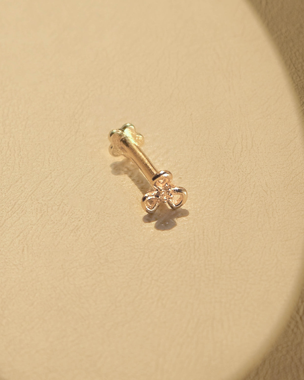 14K Solid Gold Chihiro Flower Stud