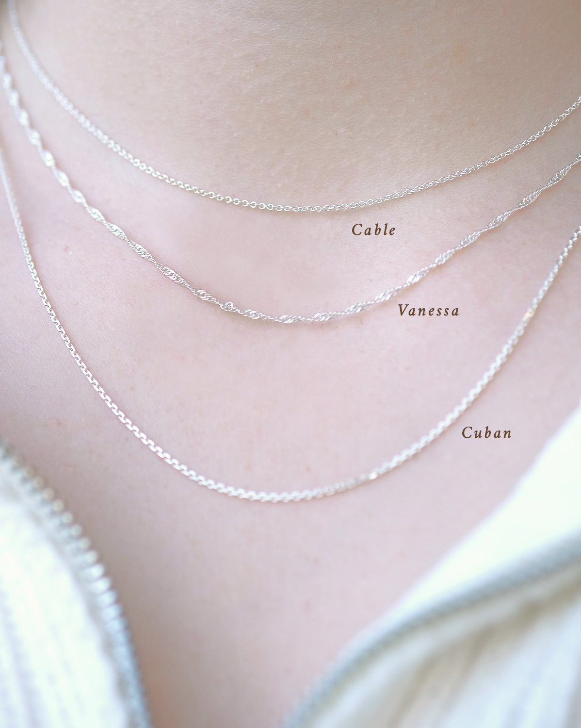 Sterling Silver Cuban Chain Necklace - S-kin Studio Jewelry | Minimal Jewellery That Lasts.