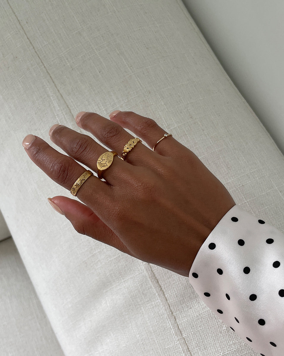 Solid Gold Dante Ring
