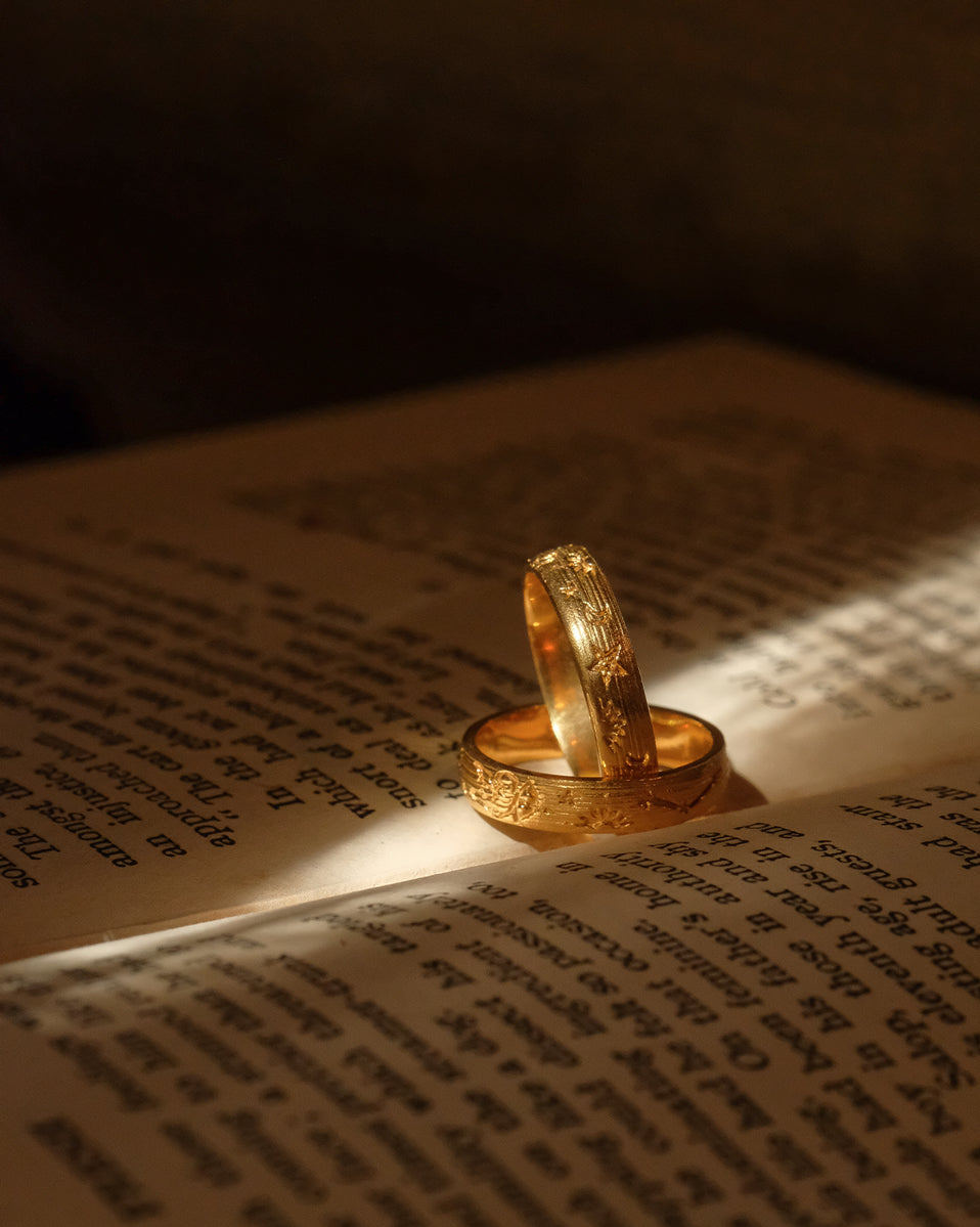 Solid Gold Dante Ring