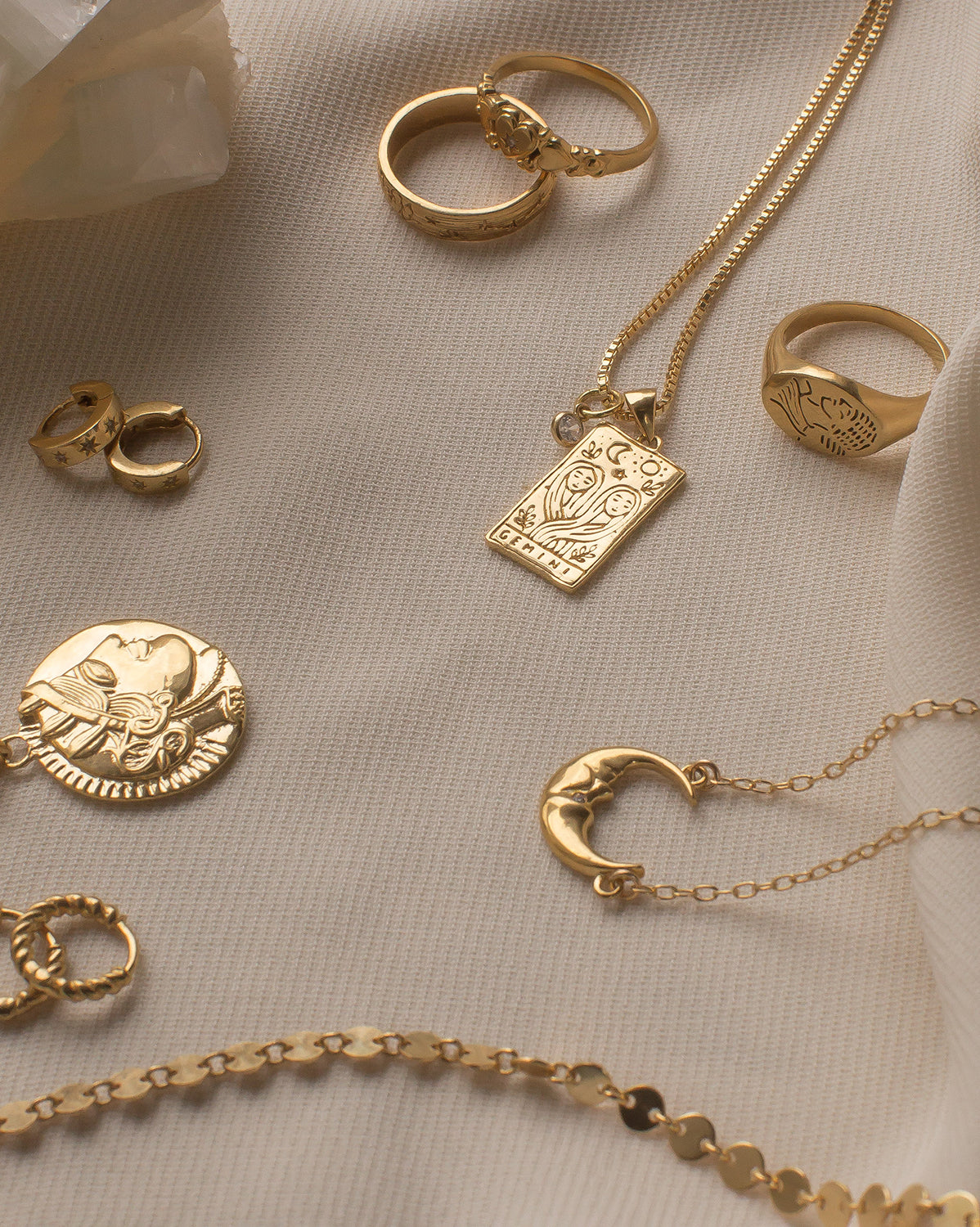 Gemini Zodiac Necklace - S-kin Studio Jewelry | Minimal Jewellery That Lasts.