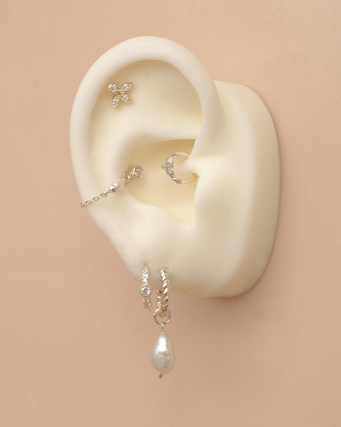 Siria Single Hoop - Sterling Silver