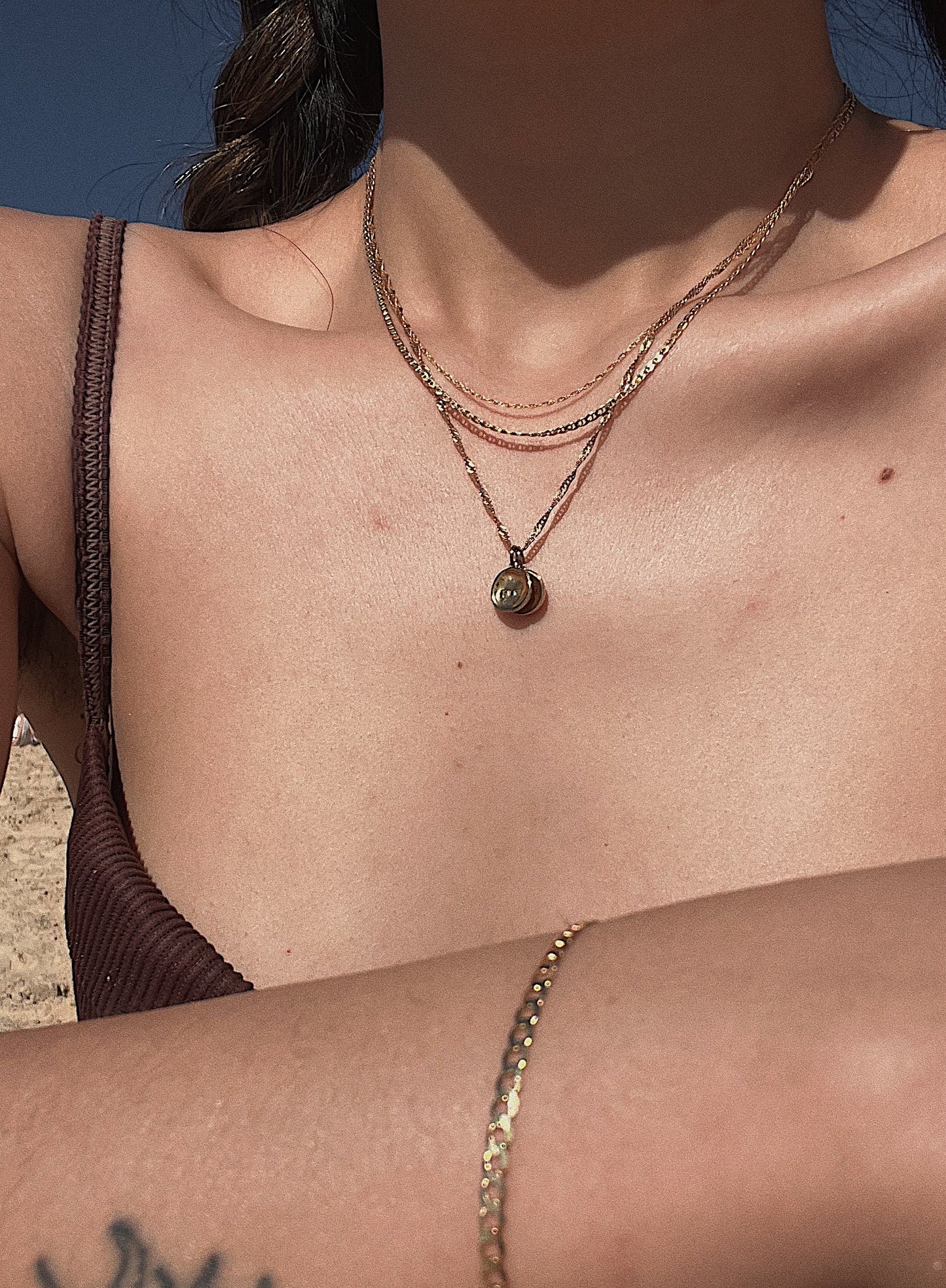 14K Solid Gold Hong Rope Necklace