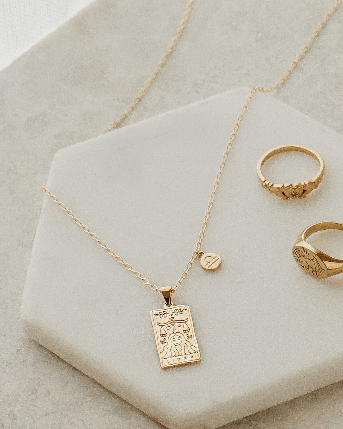 Libra Zodiac Necklace - S-kin Studio Jewelry | Minimal Jewellery That Lasts.