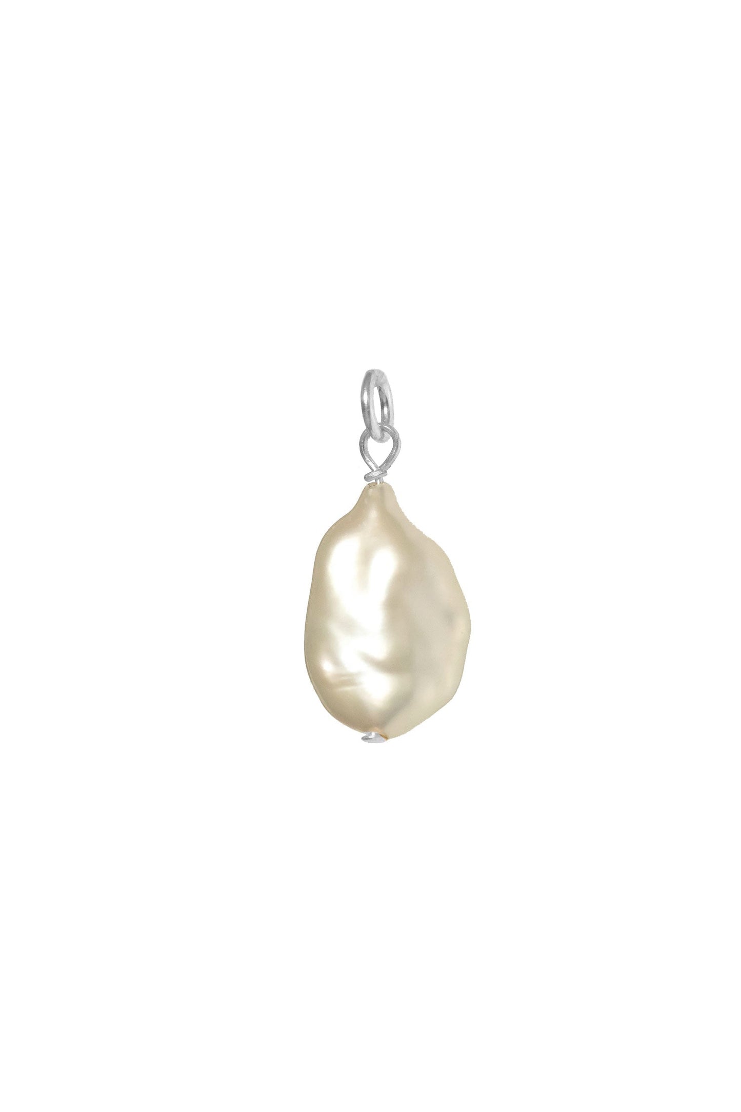 Mix & Match Flat Teardrop Pearl Charm