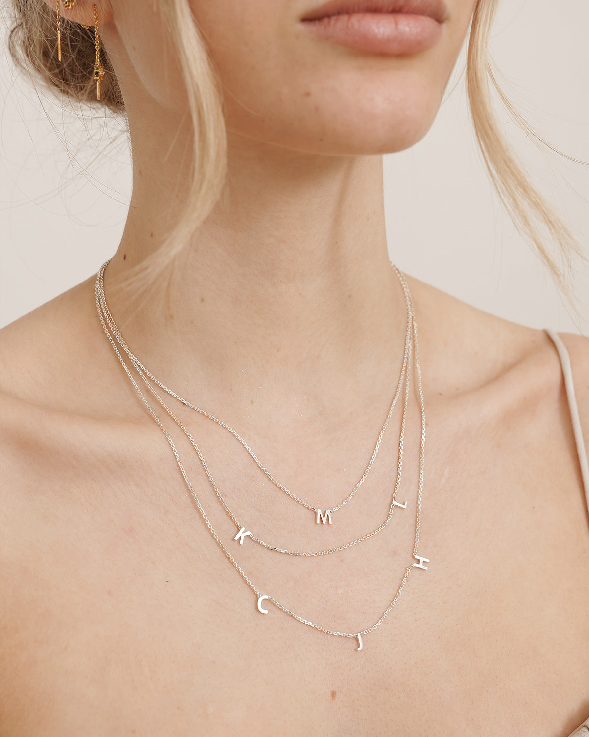 Custom Duo Initials Necklace - S-kin Studio Jewelry | Minimal Jewellery That Lasts.