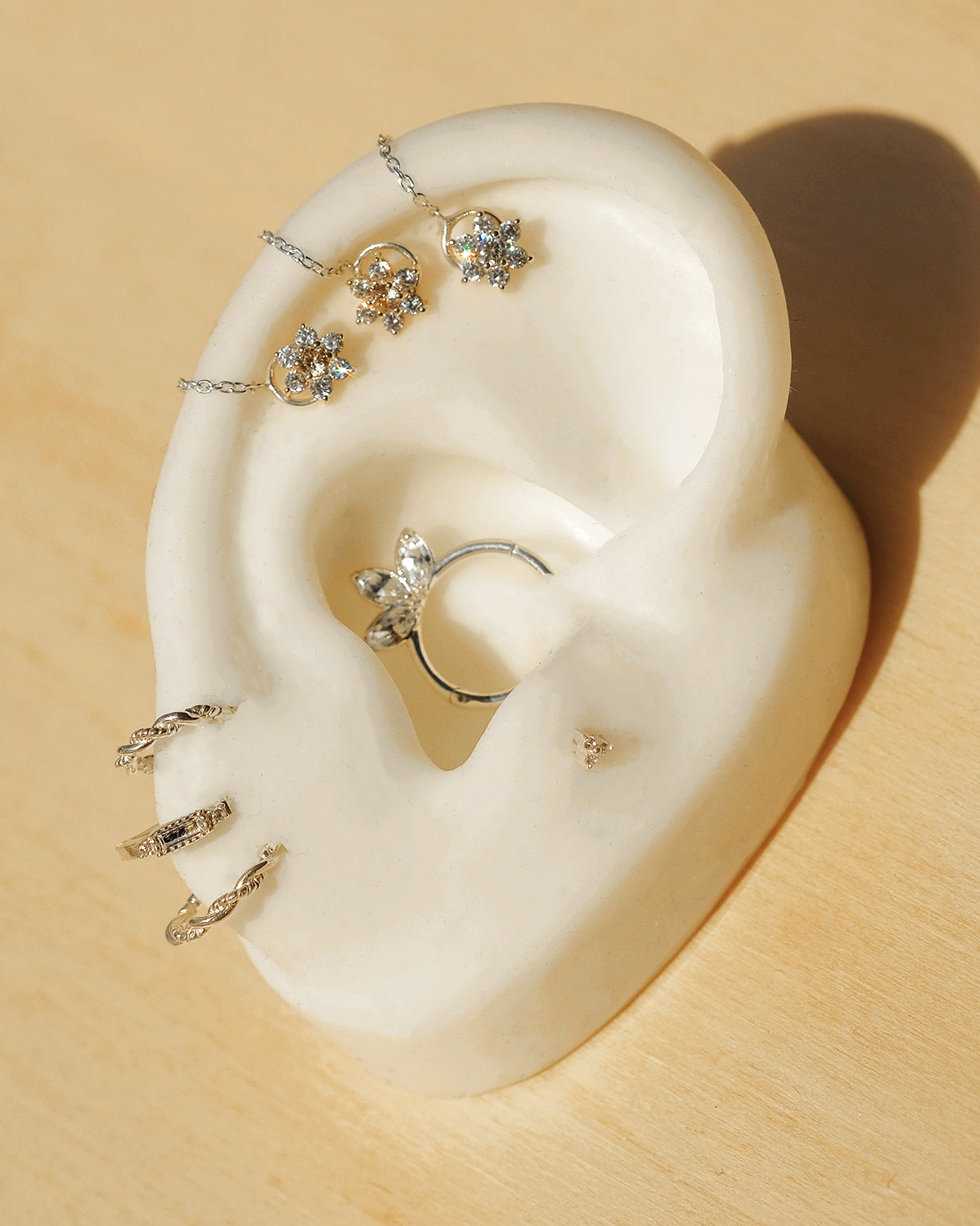 Angela Tiny Trio Stud - Sterling Silver