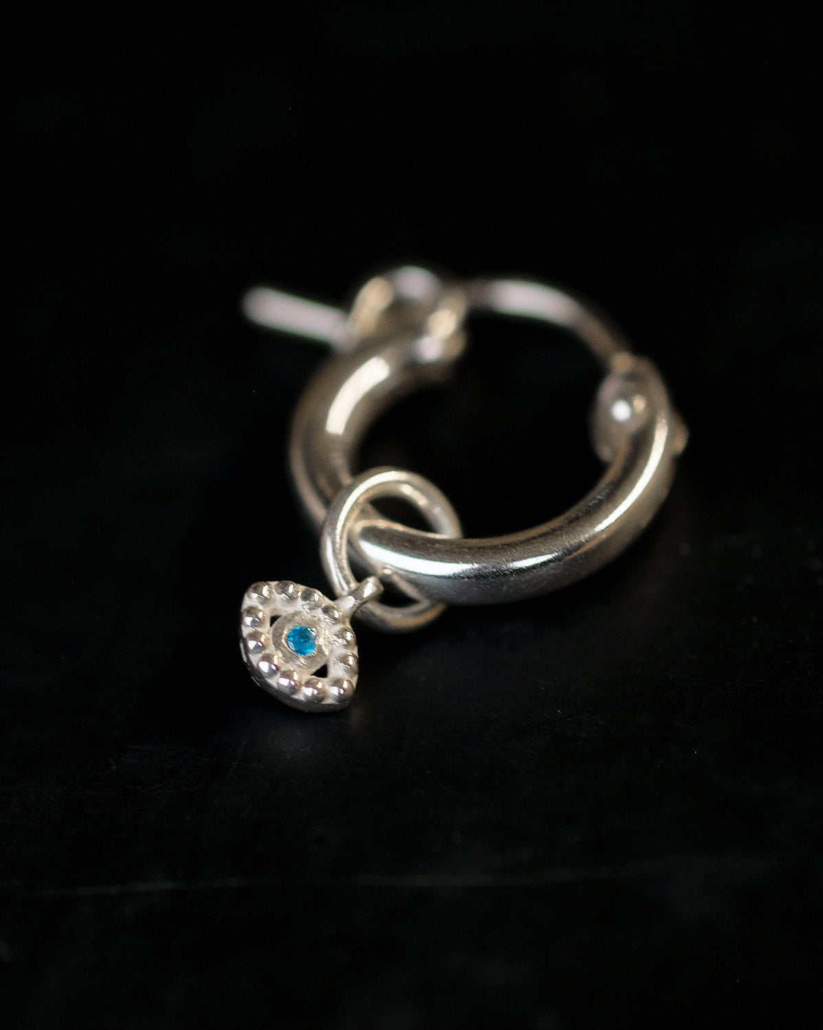 Mati Evil Eye Charm - Sterling Silver
