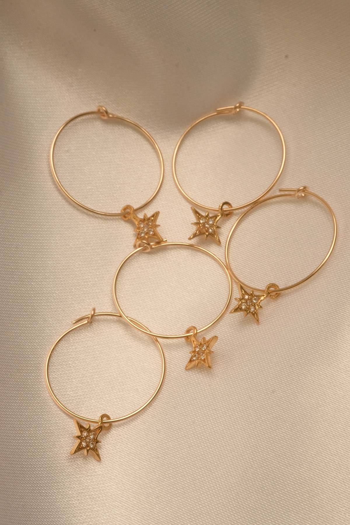St'X Starburst Wire Hoops