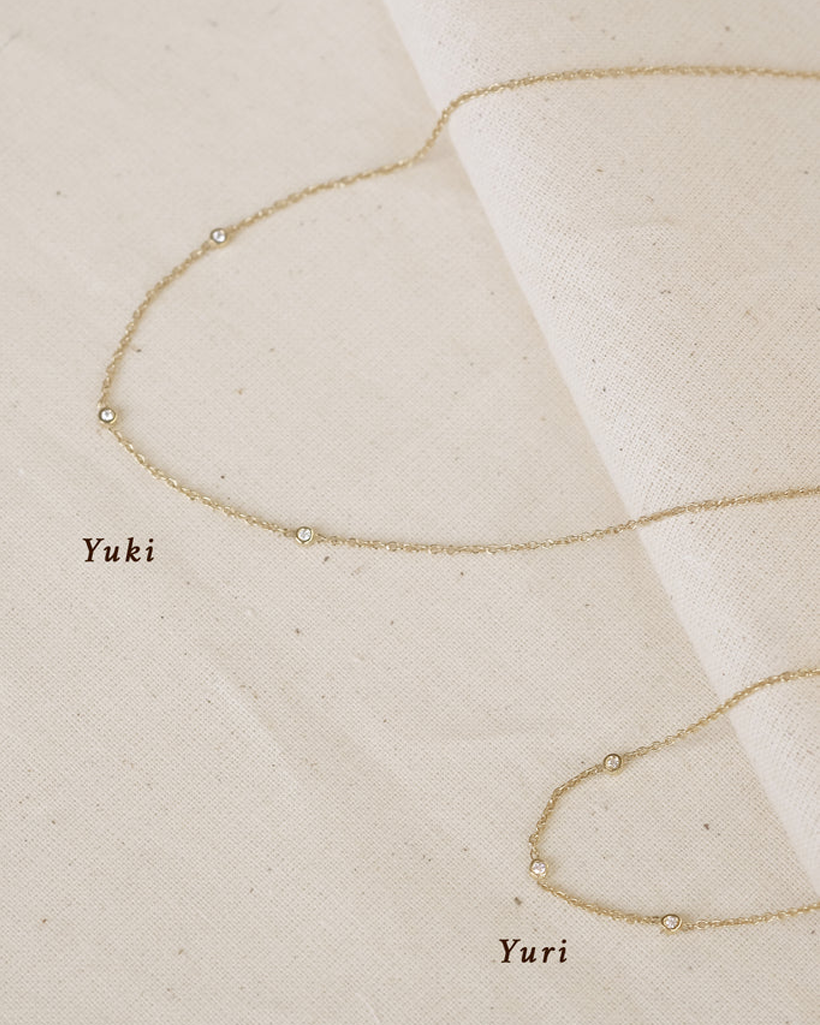 Yuri Solid Gold Trio Diamond Bracelet | 9K Solid Gold Bracelets | S-kin Studio Jewelry | Ethical Jewelry That Lasts