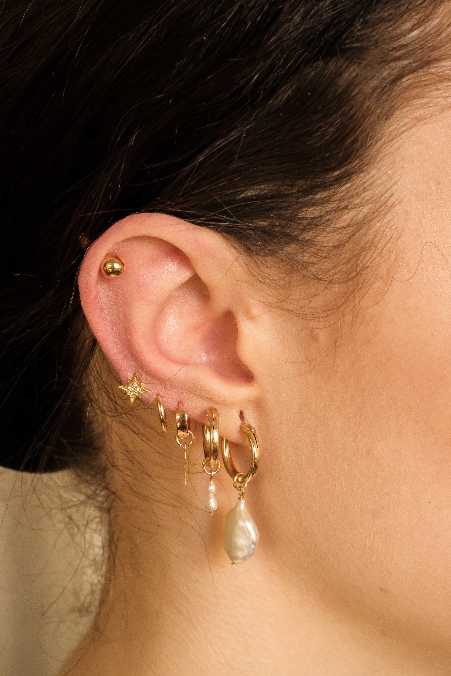 Mix & Match Double Mini Pearls Charm - S-kin Studio Jewelry | Minimal Jewellery That Lasts.
