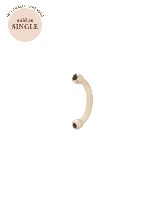 Sophia Curved Onyx Barbell