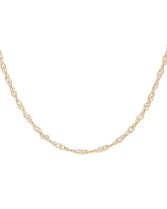 14K Solid Gold Hong Rope Necklace