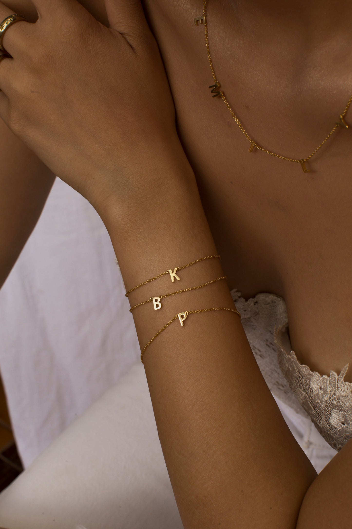 Custom Single Initial Bracelet