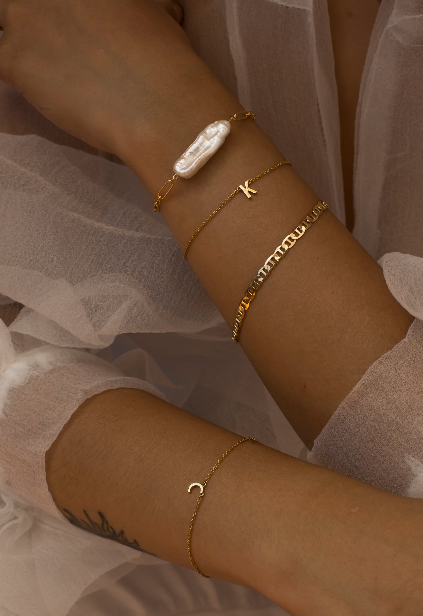Custom Single Initial Bracelet