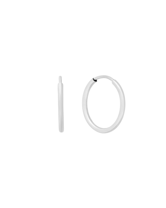 Mix & Match Medium Infinite Hoops (14mm) - Sterling Silver