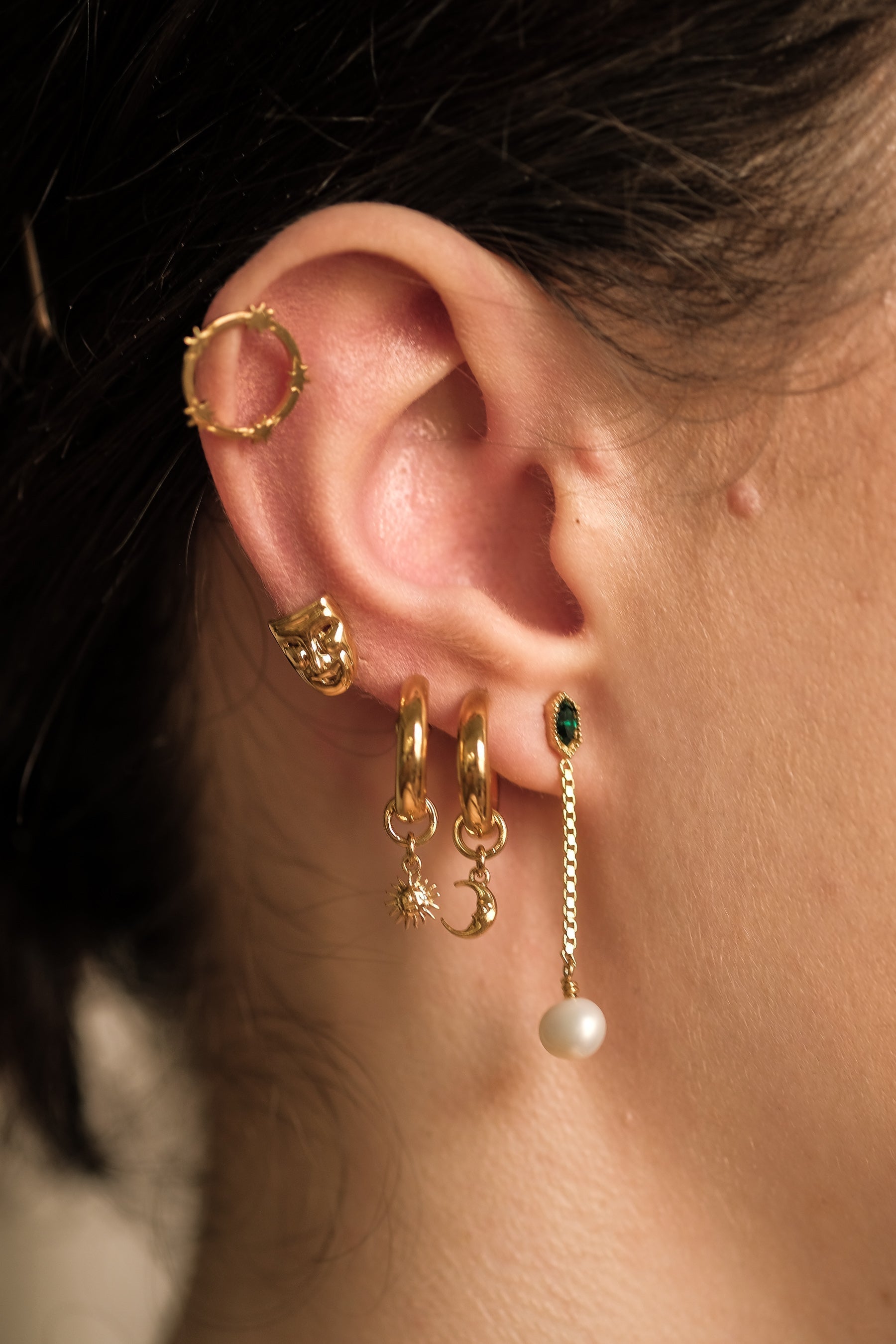 Lunasol Hoops - S-kin Studio Jewelry | Minimal Jewellery That Lasts.