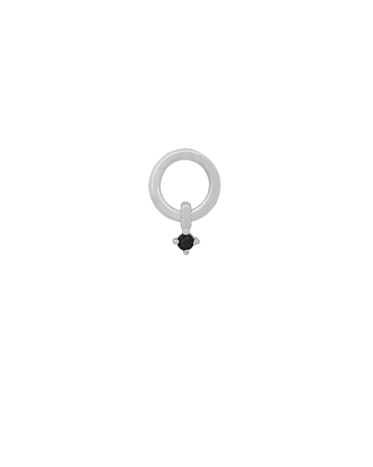 Lisa Onyx Charm - Sterling Silver