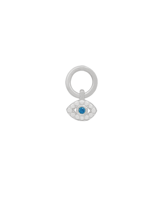 Mati Evil Eye Charm - Sterling Silver