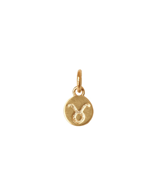 Small Taurus Zodiac Pendant