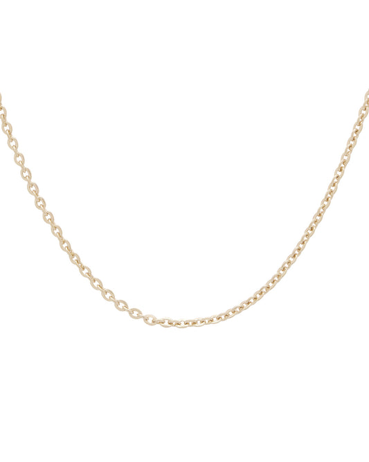 14K Solid Gold Yarra Fine Cable Necklace