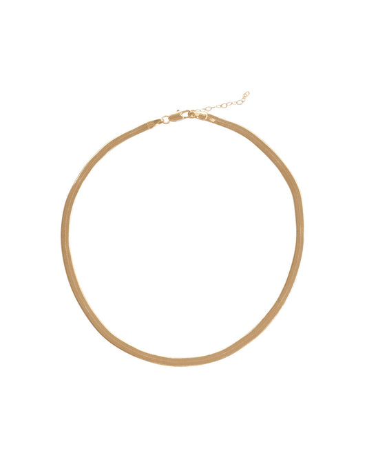 Adelina Flat Choker Necklace - S-kin Studio Jewelry | Minimal Jewellery That Lasts.