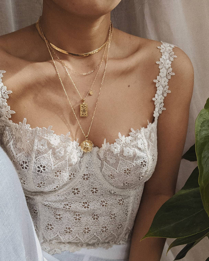 Adelina Flat Choker Necklace - S-kin Studio Jewelry | Minimal Jewellery That Lasts.