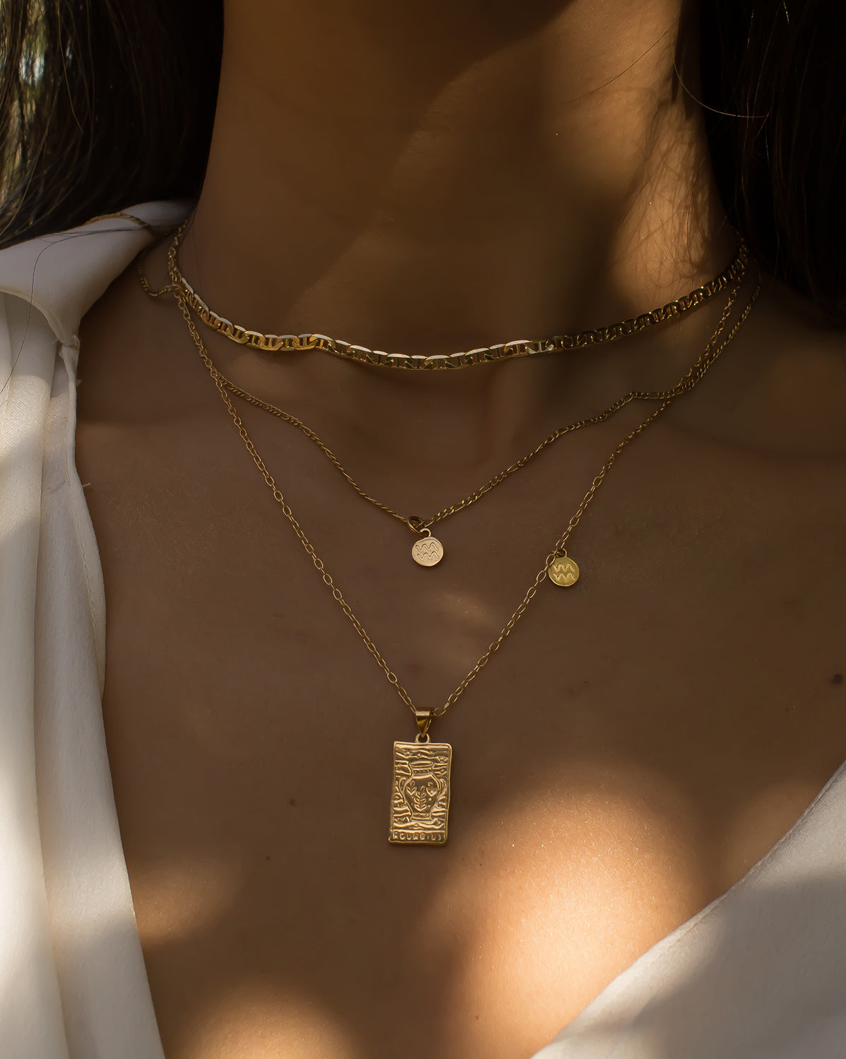 Aquarius Zodiac Pendant