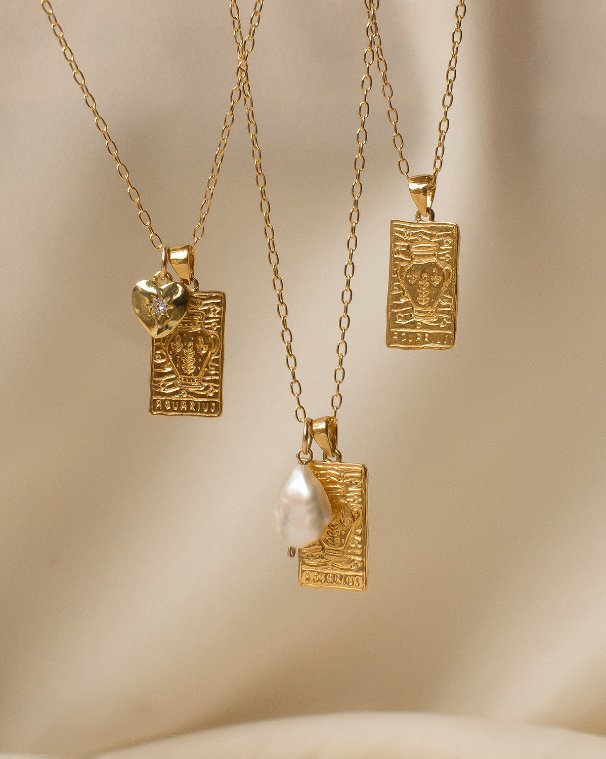 Aquarius Zodiac Pendant