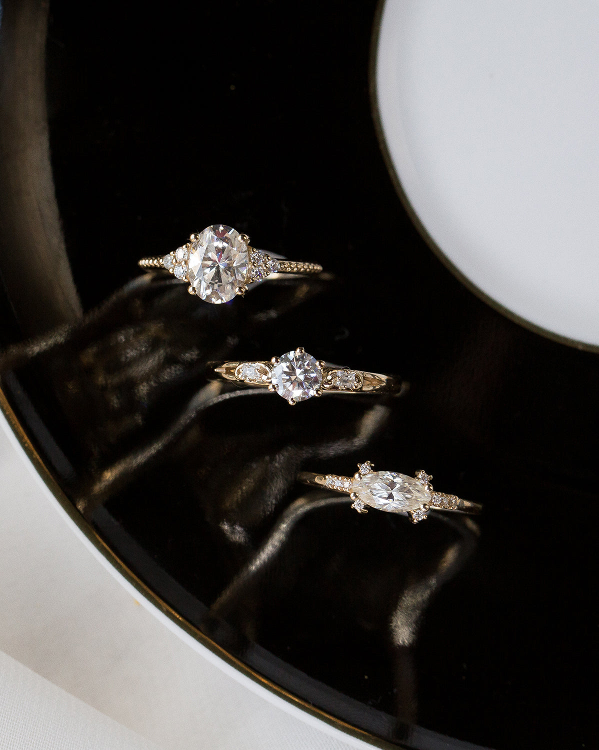White Gold Catherine Oval Ring