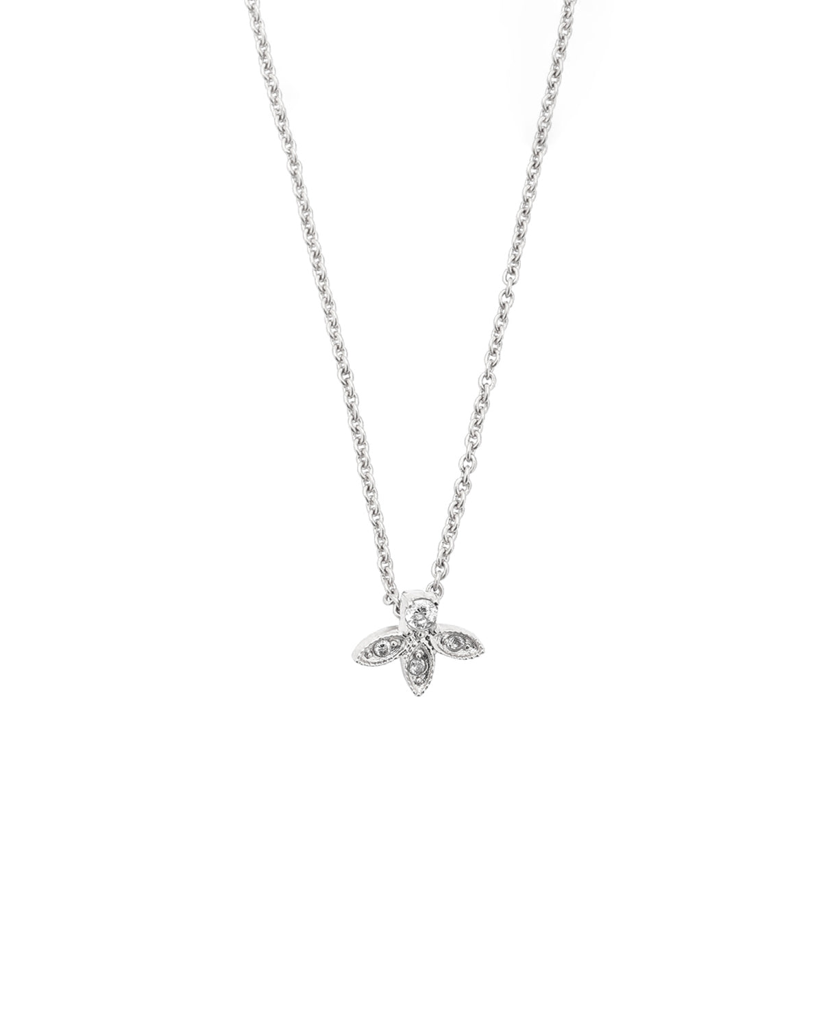 Cleopatra Milgrain Necklace - Sterling Silver | S-kin Studio Jewelry | Ethical Sterling Silver Necklace