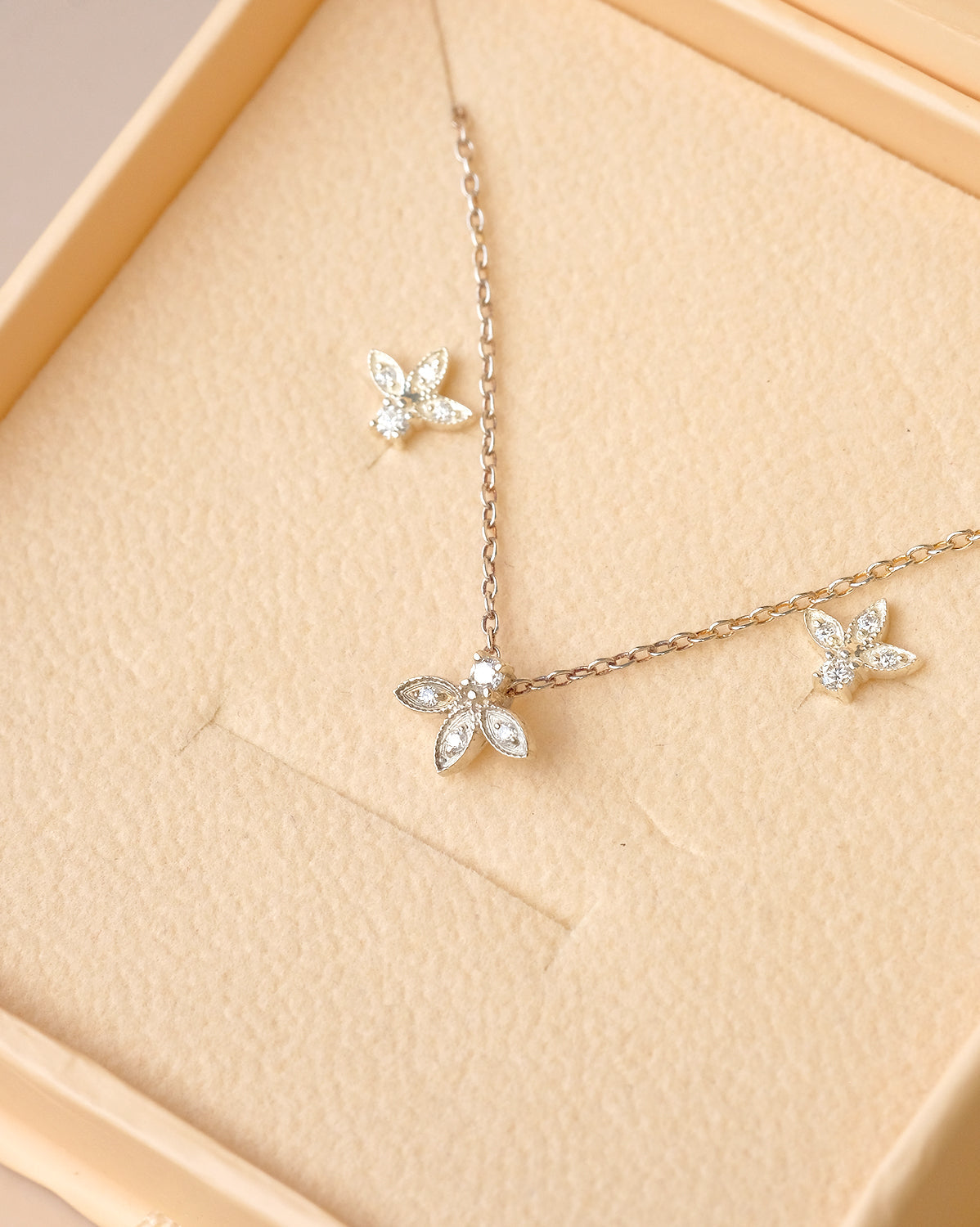 Cleopatra Milgrain Necklace - Sterling Silver