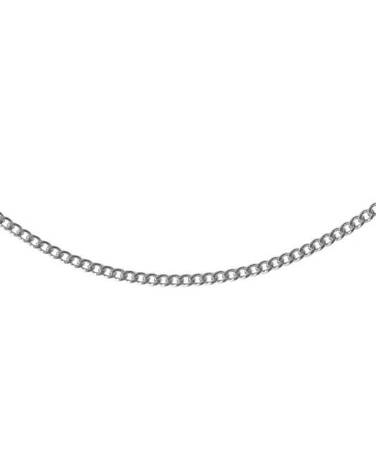 Sterling Silver Cuban Chain Necklace - S-kin Studio Jewelry | Minimal Jewellery That Lasts.