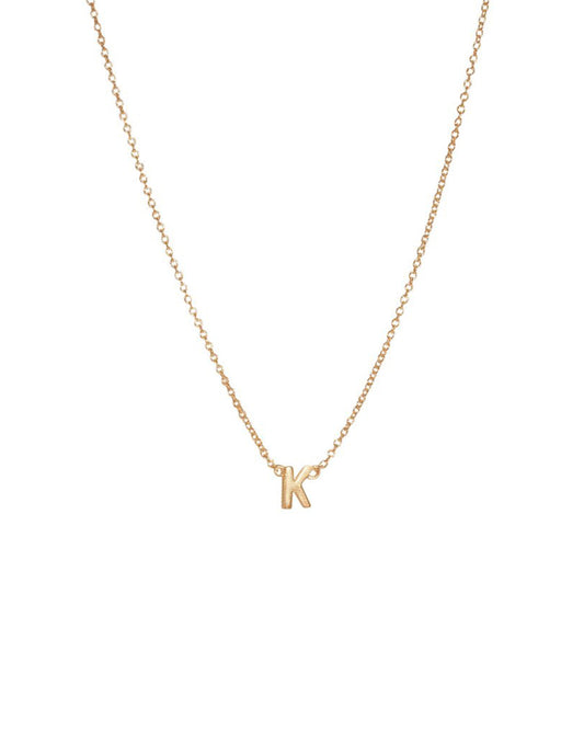 Custom Single Initial Necklace - S-kin Studio Jewelry | Minimal Jewellery That Lasts.