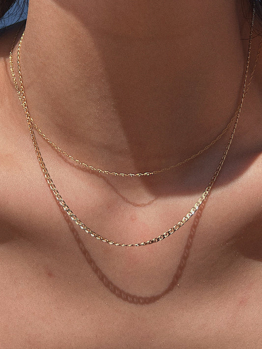 14K Solid Gold Hong Rope Necklace